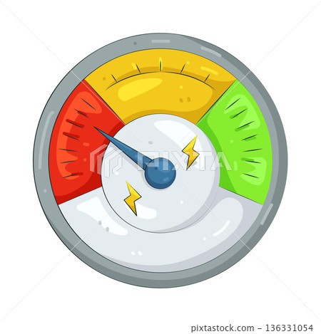 Illustration of electric meter Illustration of electric meter 136331054