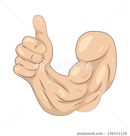 Illustration of thumbs up Illustration of thumbs up 136331120
