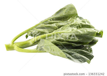 chinese broccoli isolent on a white background chinese broccoli isolent on a white background 136331242