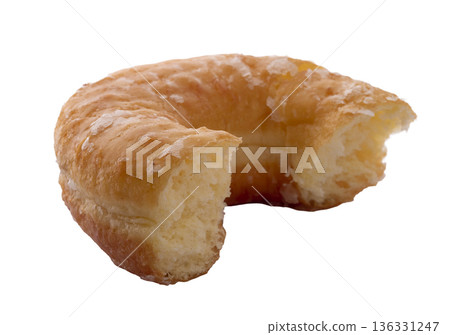 Sugar donut isolated on a white background Sugar donut isolated on a white background 136331247