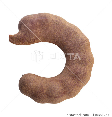 sweet tamarind isolated on a white background 136331254