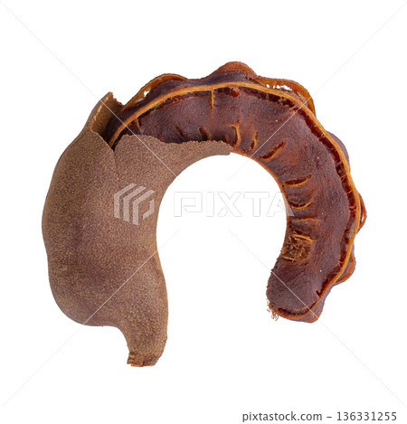 sweet tamarind isolated on a white background 136331255