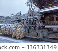 Snowing shrine 136331349