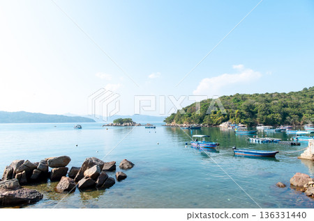 香港：大門島的海景與城市景觀 136331440
