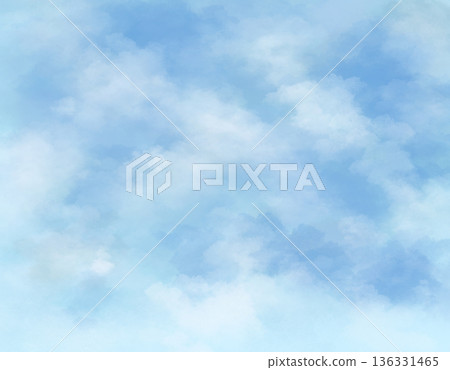 Watercolor sky background illustration for flyers, websites, banners, advertisements, and social media Watercolor sky background illustration for flyers, websites, banners, advertisements, and social media 136331465