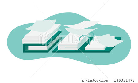 A large number of paper documents and file illustrations - document management is becoming an issue for businesses that can't keep up A large number of paper documents and file illustrations - document management is becoming an issue for businesses that can't keep up 136331475