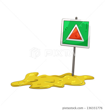 Illustration of oil spill 136331776