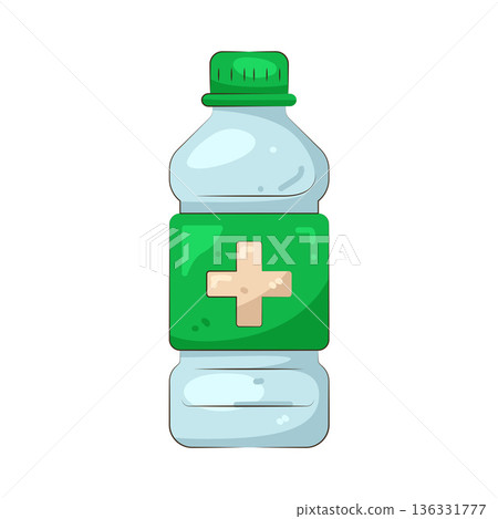 Illustration of water bottle Illustration of water bottle 136331777