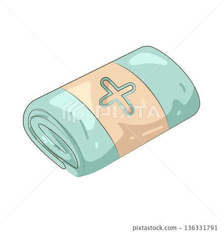 Illustration of emergency blanket 136331791