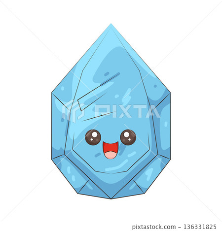 Illustration of happy diamond Illustration of happy diamond 136331825