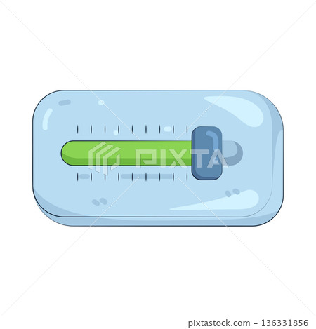Illustration of slider bar 136331856