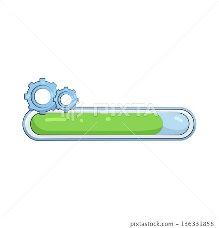 Illustration of progress bar 136331858