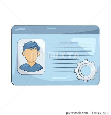 Illustration of ID card settings Illustration of ID card settings 136331862