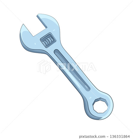 Illustration of wrench 136331864