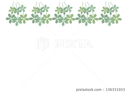 綠色三葉草束框架 136331933