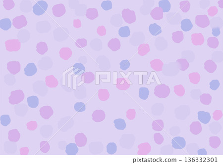 Lavender watercolor dot background material 136332301