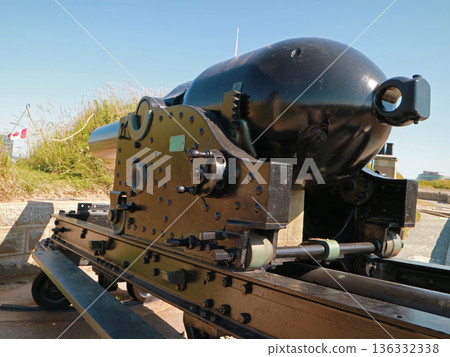 Cannons at the Citadel on a hill in Halifax 136332338