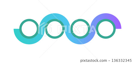 無需文字即可直觀展現流程和過程的圓形流程圖 136332345