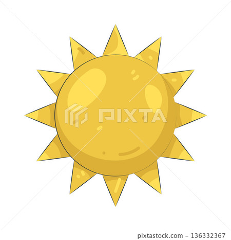 Illustration of sun 136332367