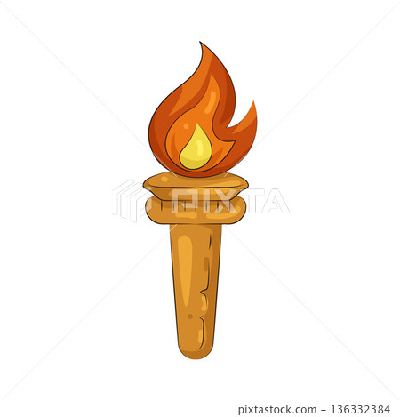 Illustration of torch  136332384