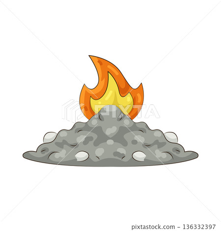 Illustration of fire Illustration of fire 136332397