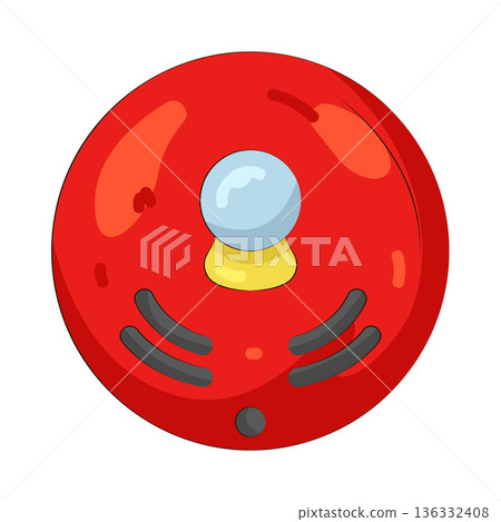 Illustration of fire alarm Illustration of fire alarm 136332408