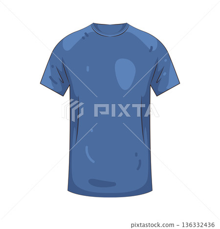 Illustration of padel jersey 136332436