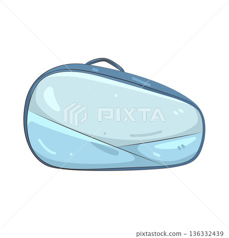 Illustration of padel bag 136332439