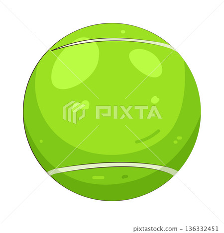 Illustration of padel ball 136332451