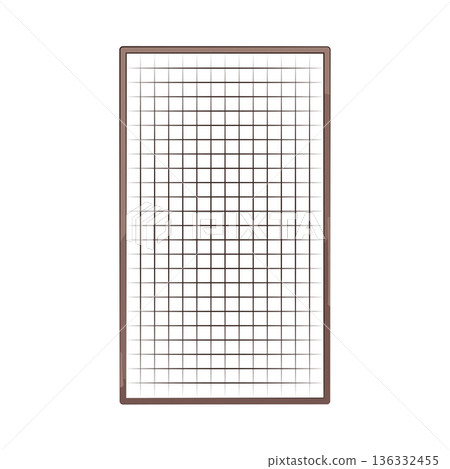 Illustration of padel mesh fence  136332455