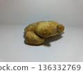 Fresh Ginger Root on White Background. 136332769