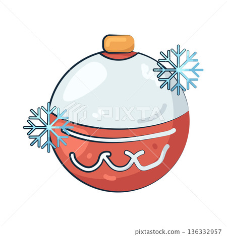 Illustration of Christmas ball Illustration of Christmas ball 136332957