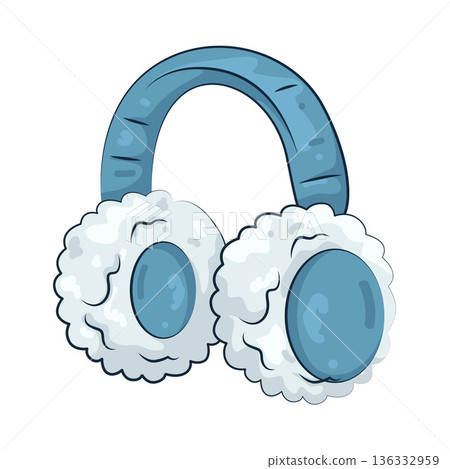 Illustration of Earmuffs Illustration of Earmuffs 136332959