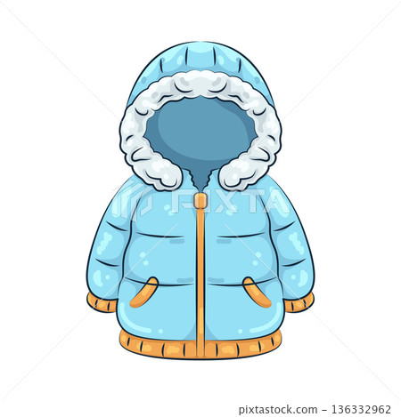 Illustration of winter jacket 136332962