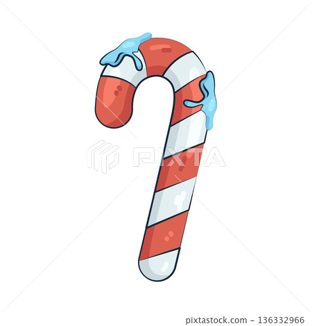 Illustration of candy cane 136332966