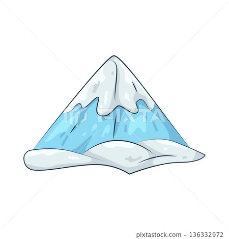 Illustration of ice mountain Illustration of ice mountain 136332972