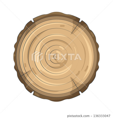 Illustration of tree ring Illustration of tree ring 136333047