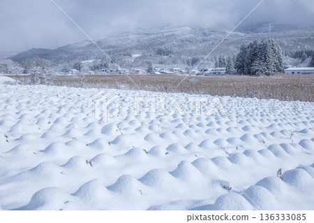Winter mountain village Winter mountain village 136333085