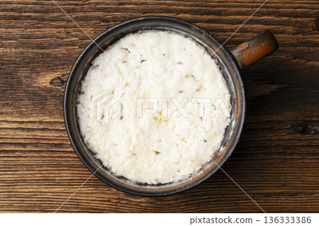 Fermented Milk or Homemade Yogurt 136333386