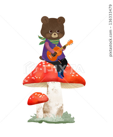 熊和蘑菇 136333479