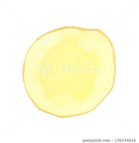 Potato cut in half - Hand-drawn watercolor illustration of vegetables Potato cut in half - Hand-drawn watercolor illustration of vegetables 136334018