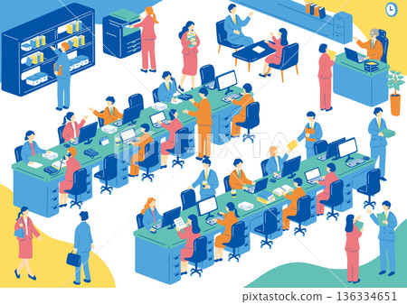 Business scene Business scene 136334651