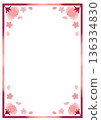 可愛的櫻花花瓣相框 可愛的櫻花花瓣相框 136334830