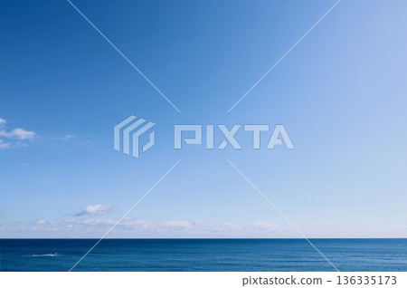 Blue sky and blue sea Blue sky and blue sea 136335173