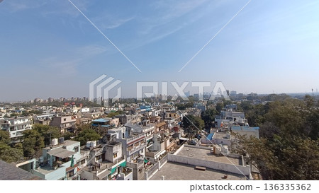 Noida , india - noida aerial view , Picture of aerial view noida feb 8 2026 136335362