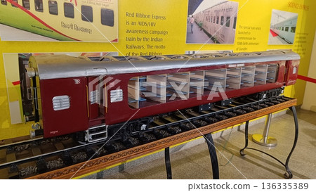 Delhi , india - Miniature Train Model in National Rail Museum, New Delhi, Delhi feb 8 2026 Delhi , india - Miniature Train Model in National Rail Museum, New Delhi, Delhi feb 8 2026 136335389