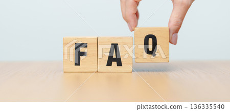wooden block of FAQ. frequency asked questions, Answer, Question Ask, doubt, idea, Information, Communication and Brainstorming Concepts wooden block of FAQ. frequency asked questions, Answer, Question Ask, doubt, idea, Information, Communication and Brainstorming Concepts 136335540