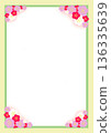 可愛的梅花水印邊框材質 可愛的梅花水印邊框材質 136335639