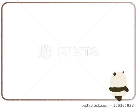 熊貓後視圖 熊貓後視圖 136335928