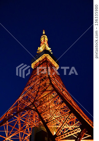 Tokyo tower that light up Tokyo tower that light up 136335980